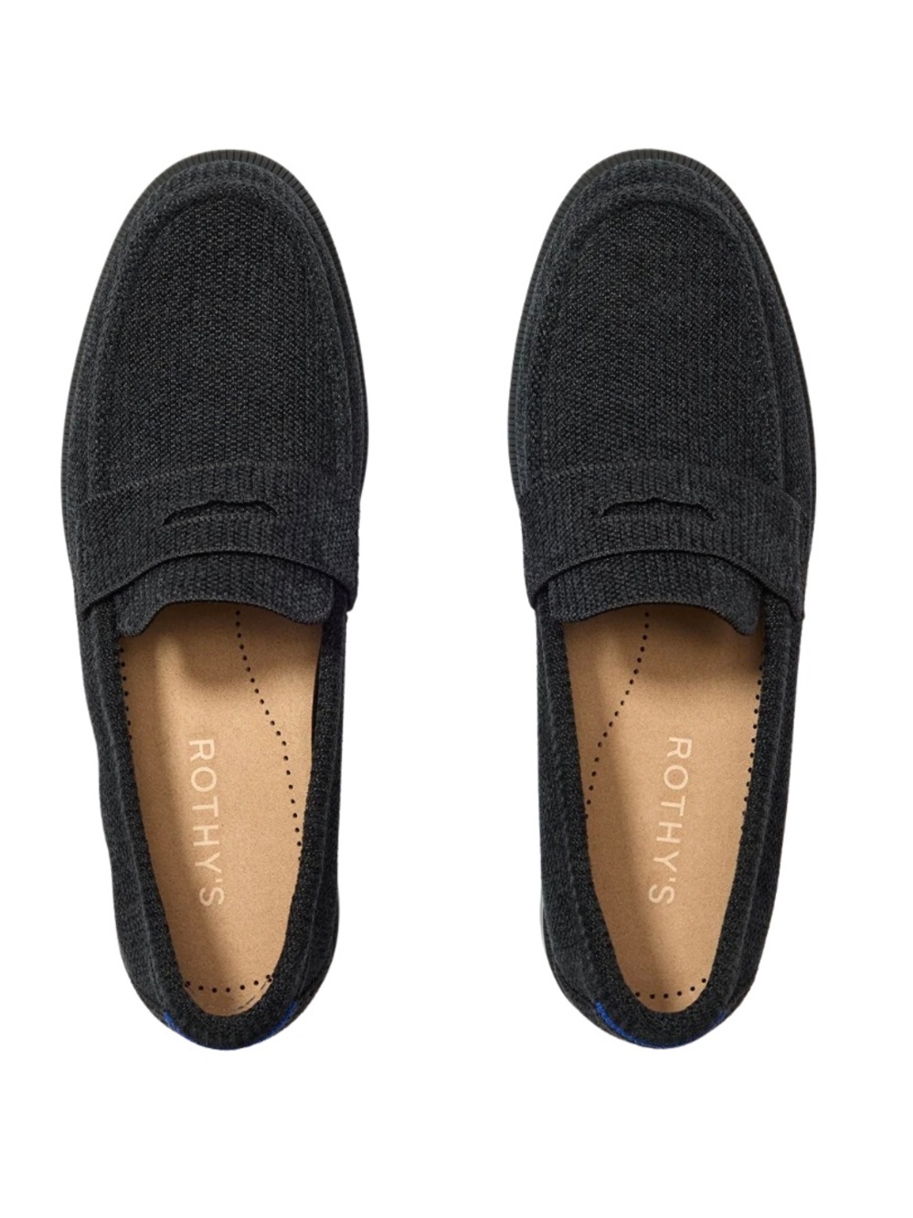 Rothy's Loafer - Penny Loafer ReVelvet™ Black Size 8